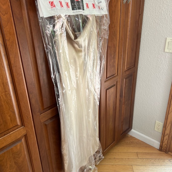 Gold Birdy Grey Midi Bridesmaid Dress - Picture 5 of 7